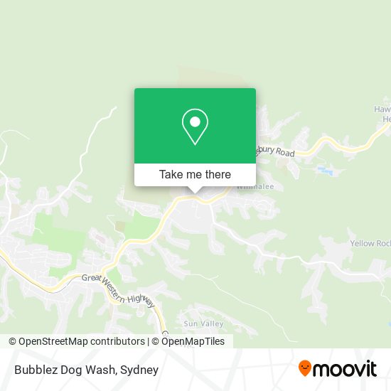 Mapa Bubblez Dog Wash