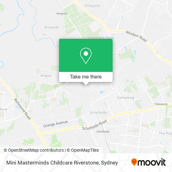 Mini Masterminds Childcare Riverstone map