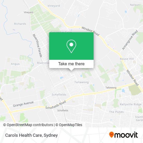 Carols Health Care map