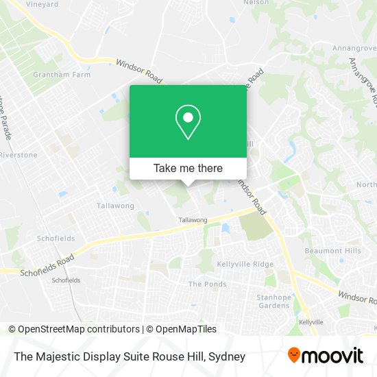 Mapa The Majestic Display Suite Rouse Hill