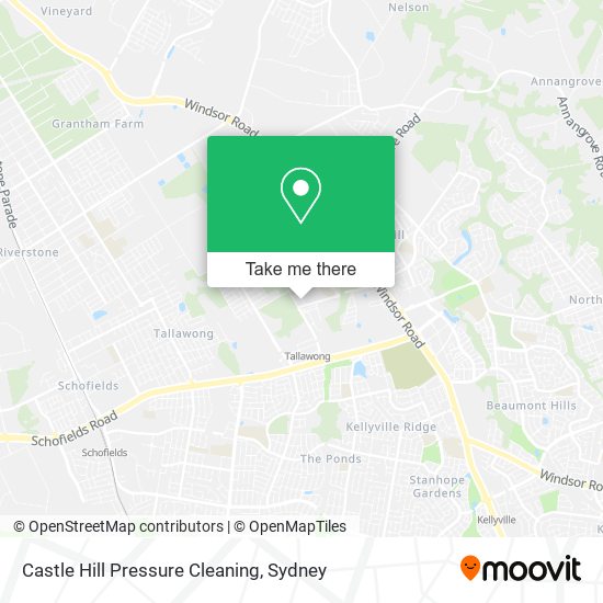 Castle Hill Pressure Cleaning map