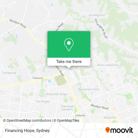 Financing Hope map