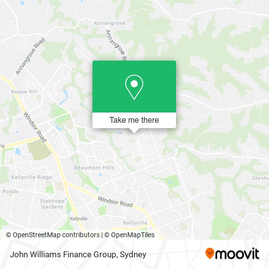 John Williams Finance Group map