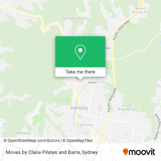 Moves by Claire Pilates and Barre map