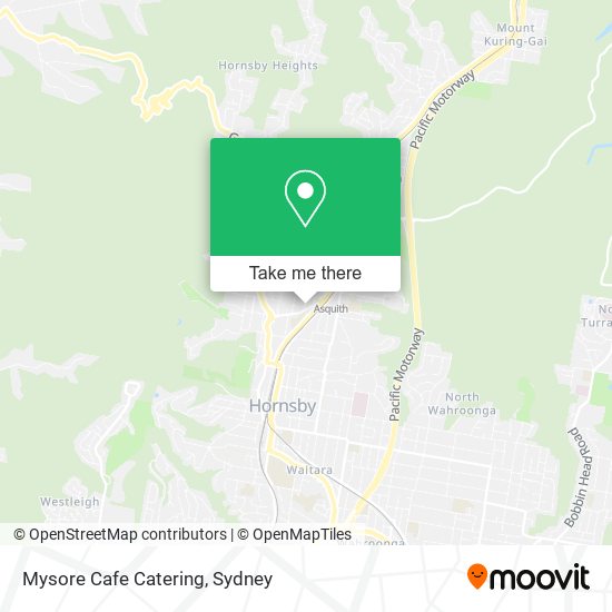 Mysore Cafe Catering map