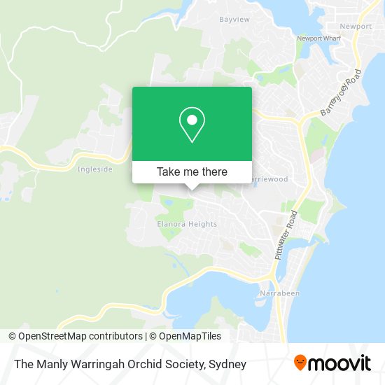 The Manly Warringah Orchid Society map