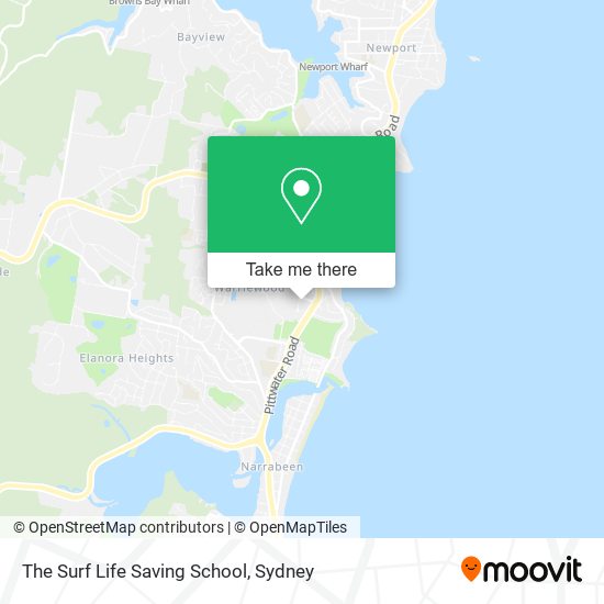 The Surf Life Saving School map