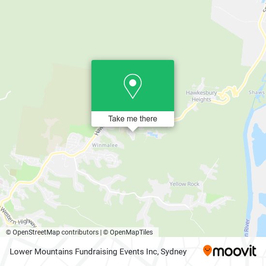 Mapa Lower Mountains Fundraising Events Inc