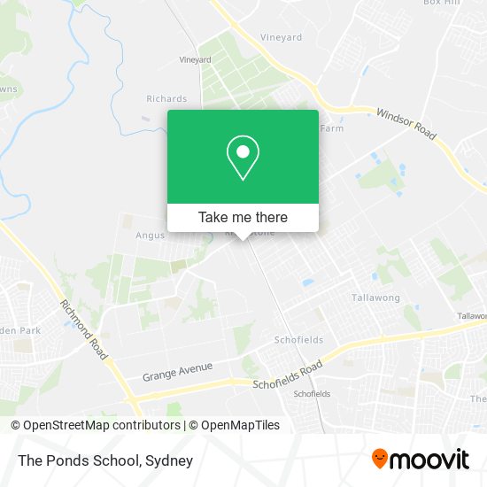 The Ponds School map