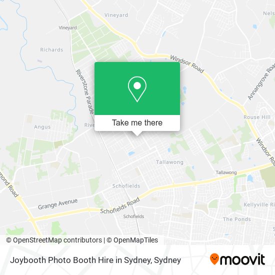 Joybooth Photo Booth Hire in Sydney map