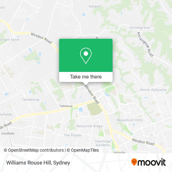 Williams Rouse Hill map