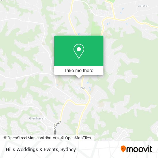 Hills Weddings & Events map