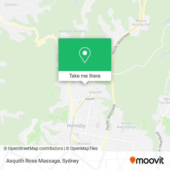 Mapa Asquith Rose Massage