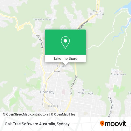 Oak Tree Software Australia map