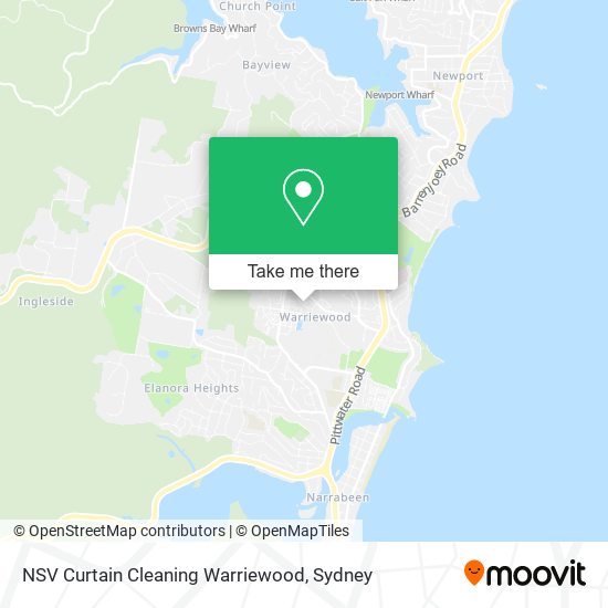 NSV Curtain Cleaning Warriewood map