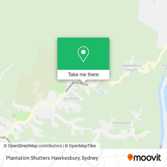 Mapa Plantation Shutters Hawkesbury