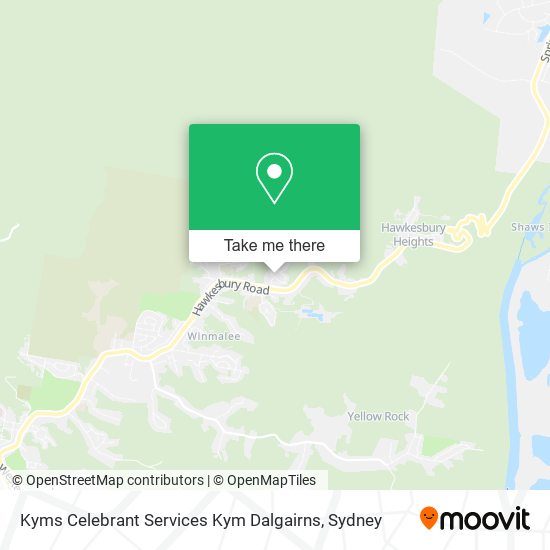 Kyms Celebrant Services Kym Dalgairns map