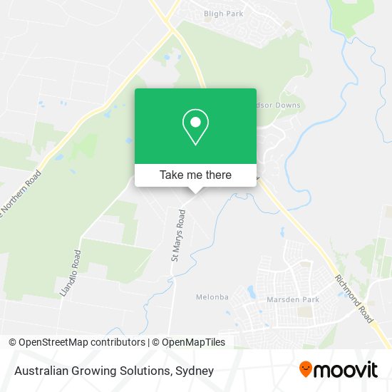 Mapa Australian Growing Solutions