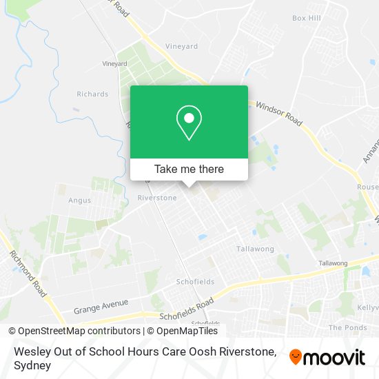 Wesley Out of School Hours Care Oosh Riverstone map