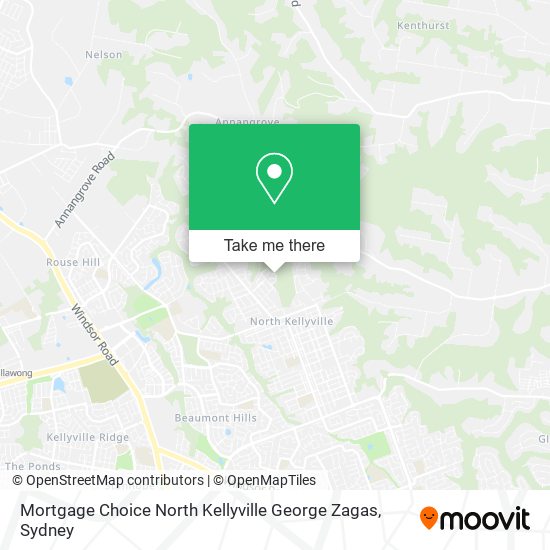 Mortgage Choice North Kellyville George Zagas map