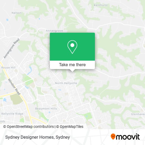 Mapa Sydney Designer Homes
