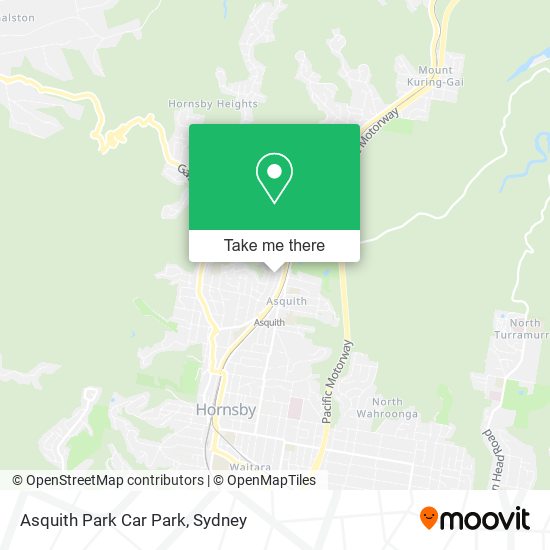 Asquith Park Car Park map