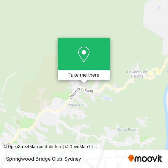 Mapa Springwood Bridge Club