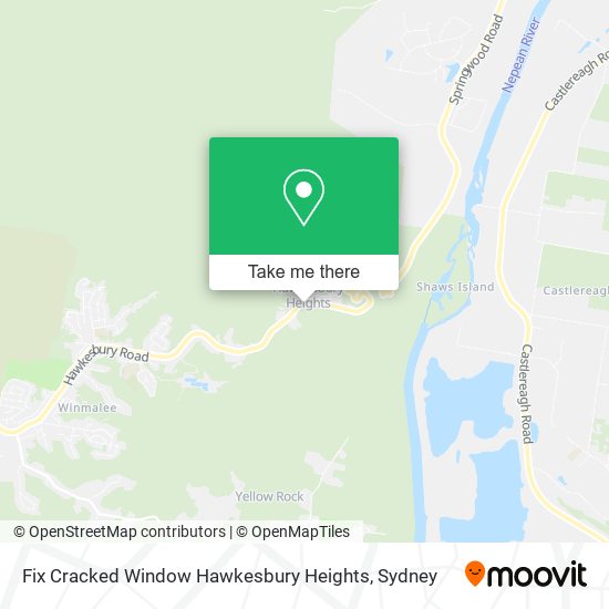 Fix Cracked Window Hawkesbury Heights map