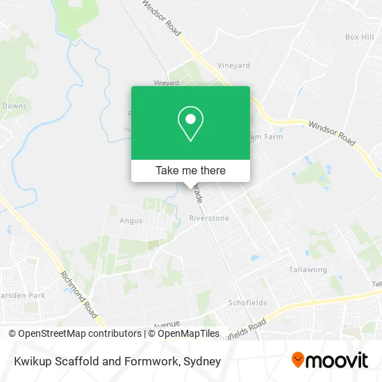 Kwikup Scaffold and Formwork map