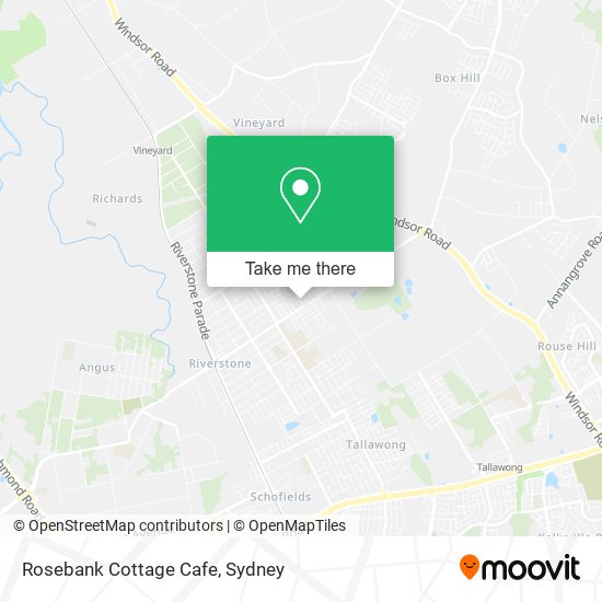 Rosebank Cottage Cafe map