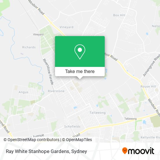 Ray White Stanhope Gardens map