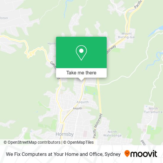 We Fix Computers at Your Home and Office map