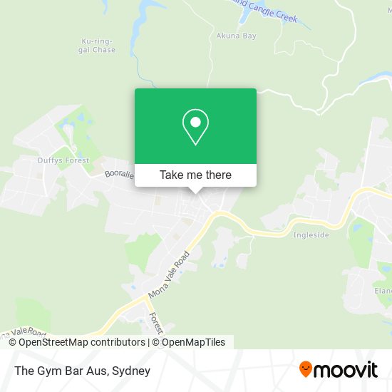 The Gym Bar Aus map