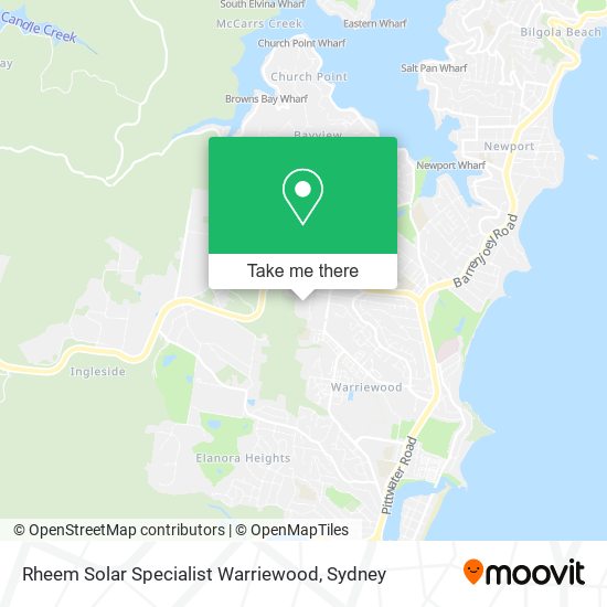 Rheem Solar Specialist Warriewood map