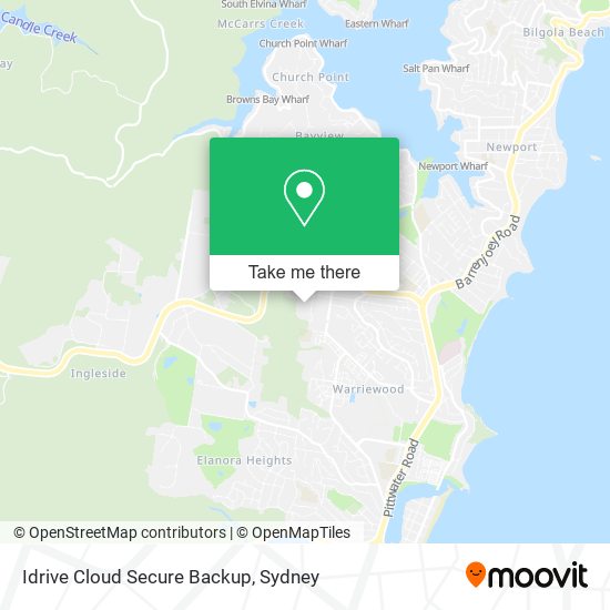 Idrive Cloud Secure Backup map