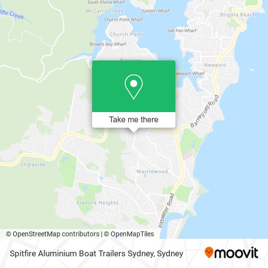 Spitfire Aluminium Boat Trailers Sydney map