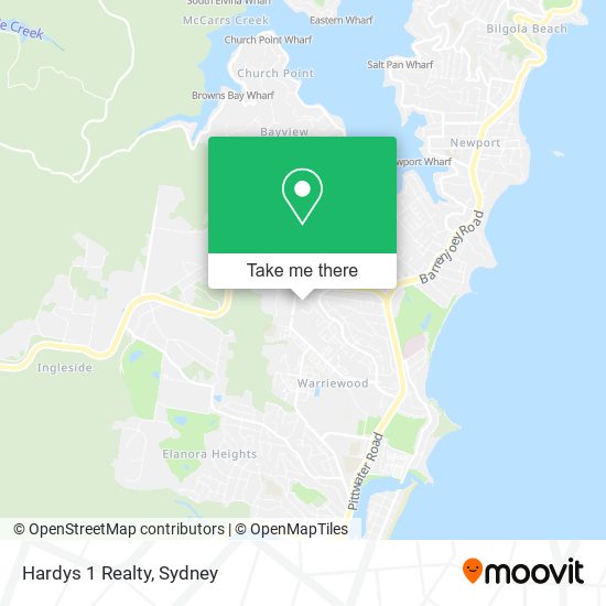 Hardys 1 Realty map