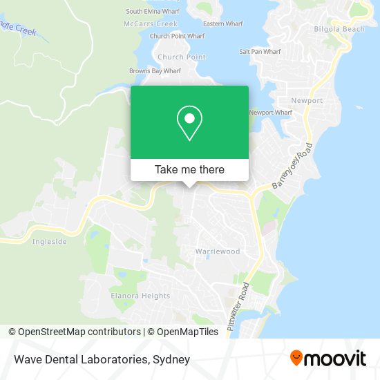 Wave Dental Laboratories map