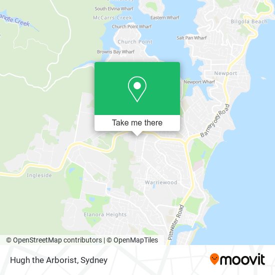 Hugh the Arborist map