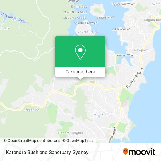 Katandra Bushland Sanctuary map