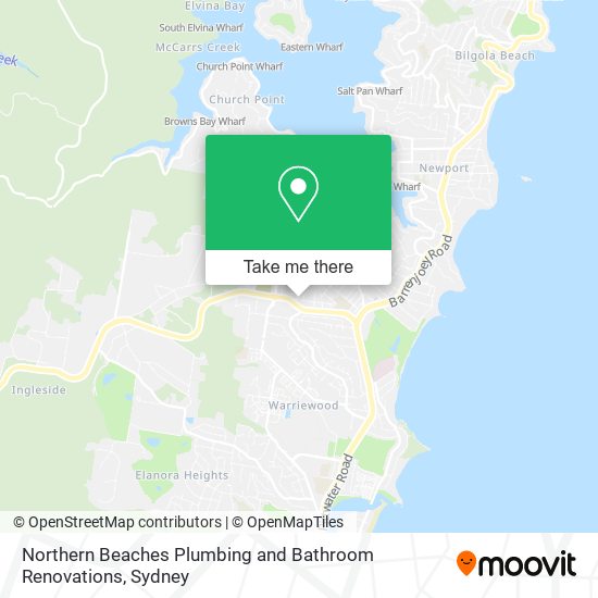 Northern Beaches Plumbing and Bathroom Renovations map