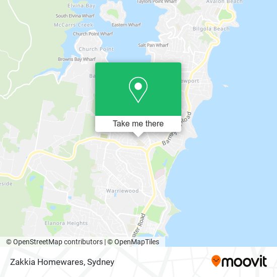 Zakkia Homewares map