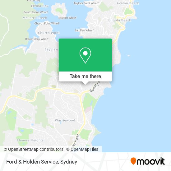 Ford & Holden Service map