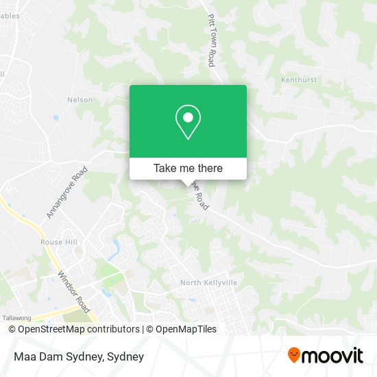 Maa Dam Sydney map