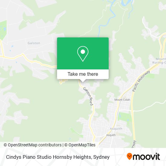 Cindys Piano Studio Hornsby Heights map