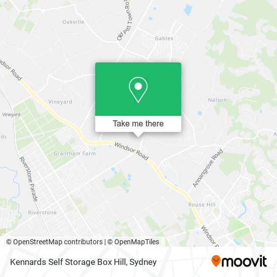 Kennards Self Storage Box Hill map