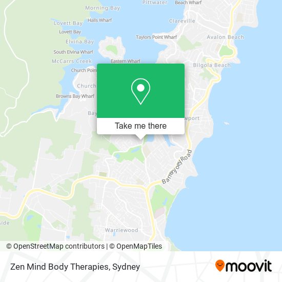 Zen Mind Body Therapies map