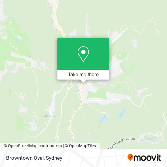 Mapa Browntown Oval