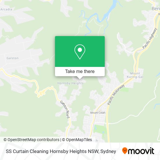 Mapa SS Curtain Cleaning Hornsby Heights NSW