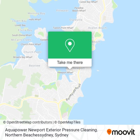 Aquapower Newport Exterior Pressure Cleaning. Northern Beachessydney map